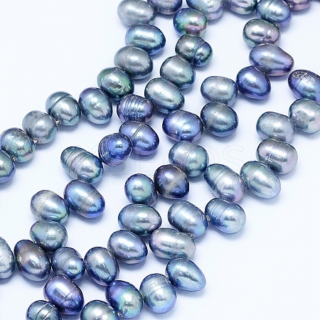 Natural Cultured Freshwater Pearl Beads Strands PEAR-G004-01C-01-X-1