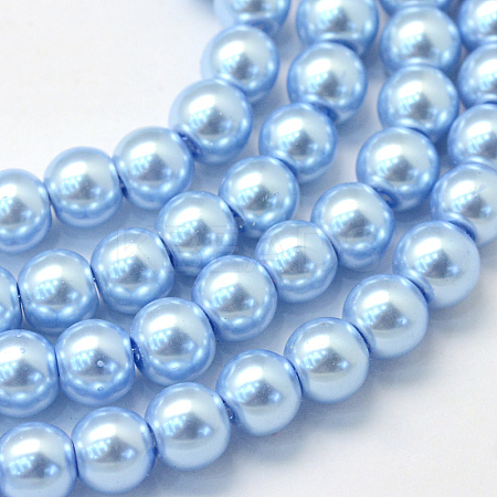 Baking Painted Glass Pearl Bead Strands HY-Q003-3mm-24-1
