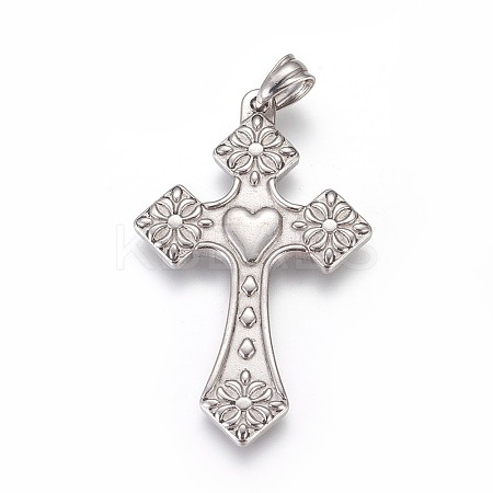 Non-Tarnish 304 Stainless Steel Big Pendants X-STAS-E449-34P-1
