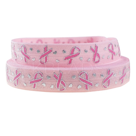 50 Yards Flat Hot Stamping Ribbon Nylon Elastic Cord PW-WG14659-03-1