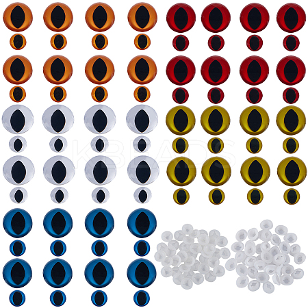 80 Sets 10 Style Plastic Doll Eyes DIY-GF0008-63-1