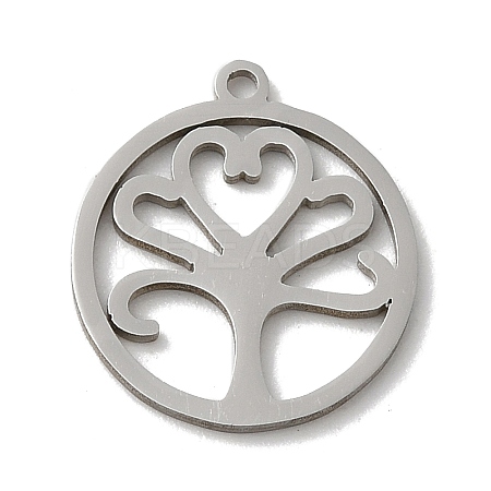 Non-Tarnish 201 Stainless Steel Pendants LS-STAS-E206-03P-04-1