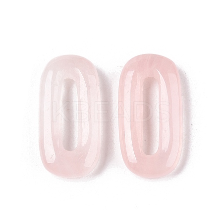 Natural Rose Quartz Oval Pendants G-N342-105C-1