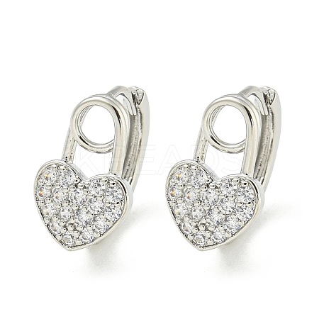 Brass Hoop Earrings EJEW-C112-03P-1