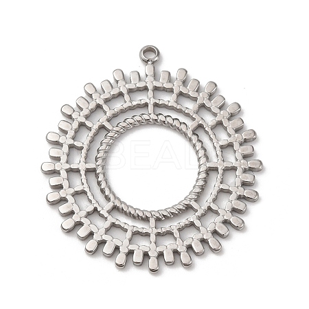 304 Stainless Steel Pendants STAS-L022-519P-1
