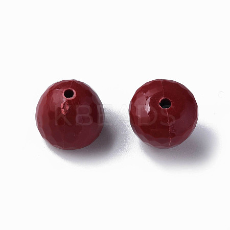 Opaque Acrylic Beads MACR-S373-10A-A01-1