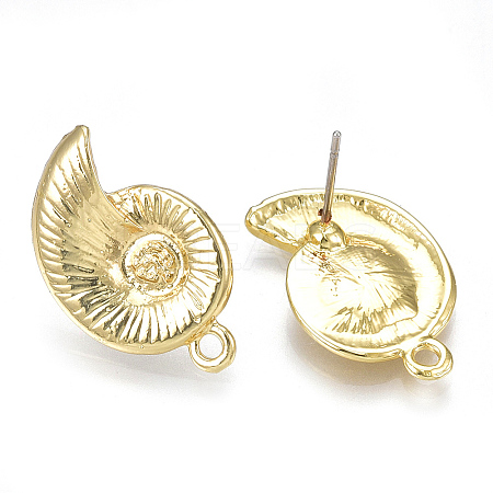 Alloy Stud Earring Findings LS-X-PALLOY-S121-56-1