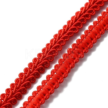 Polyester Braided Lace Trim LS-OCOR-WH0079-51A-1