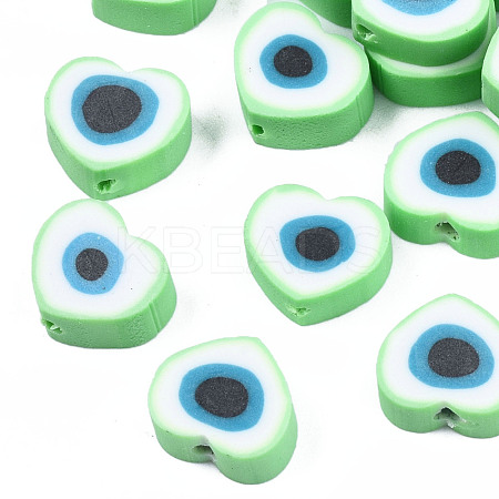 Handmade Polymer Clay Beads X-CLAY-T019-08B-1