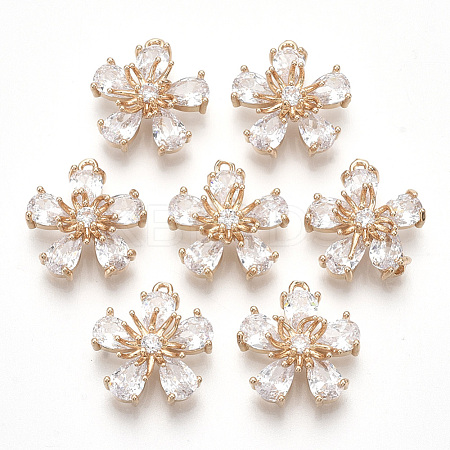 Transparent Glass Pendants GLAA-R212-06D-1