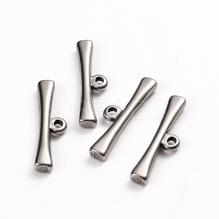 304 Stainless Steel Toggle Clasps Parts STAS-D142-06C-P-1