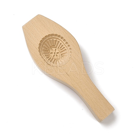Beech Wooden Press Mooncake Mold LS-WOOD-K010-06-1