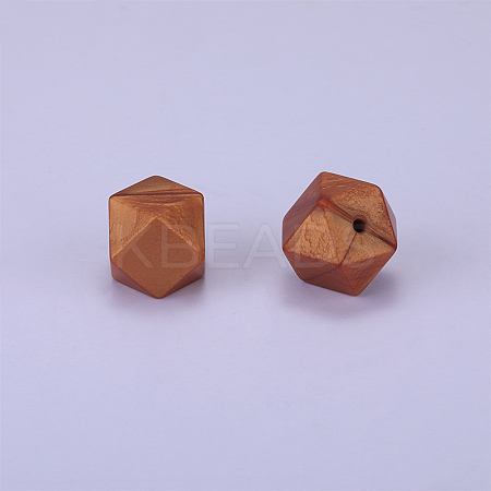 Hexagonal Silicone Beads SI-JX0020A-39-1