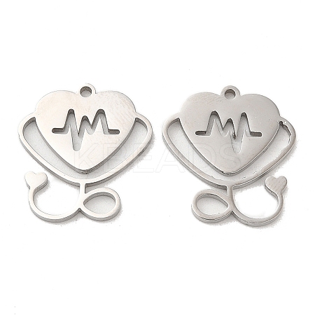 Non-Tarnish 304 Stainless Steel Pendants STAS-L020-020P-1