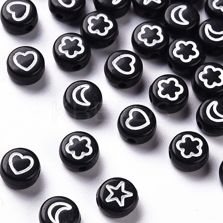 Opaque Acrylic Beads MACR-N008-40C-1