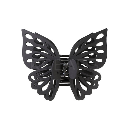 Large Frosted Butterfly Hair Claw Clip OHAR-PW0003-006B-1