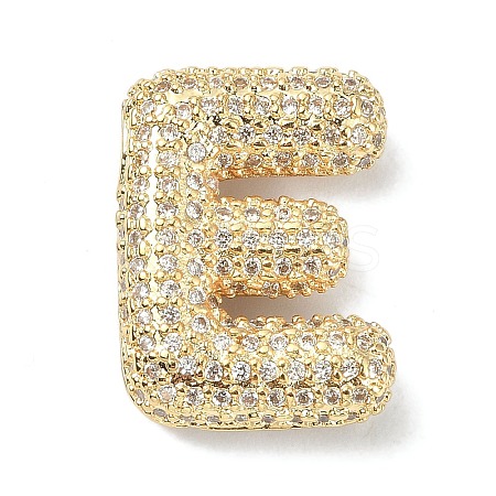 Rack Plating Brass Micro Pave Cubic Zirconia Pendants KK-Q790-01E-G-1