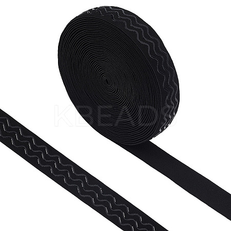 10 Yards Flat Polyester & Spandex Non-Slip Elastic Cord OCOR-HY0001-45-1