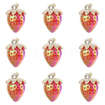 10Pcs Transparent Acrylic Pendants MACR-FS0002-08C-1