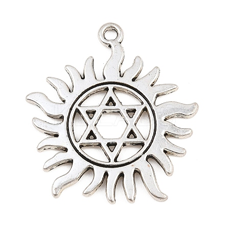 Tibetan Style Alloy Pendants AL-CBA1187-09A-AS-1