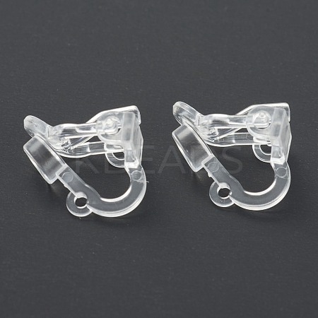 Eco-friendly Plastic Clip-on Earring Findings KY-G013-01B-1