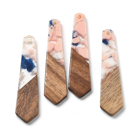 Resin and Walnut Pendants FIND-R051-06H-1