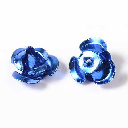 Flower Aluminum Beads ALUM-I001-06-1