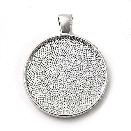 Alloy Pendant Cabochon Settings PALLOY-A13349-P-NR-1