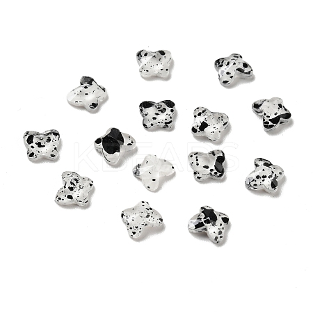 Spot Pattern Resin Cabochons MRMJ-G015-16-1