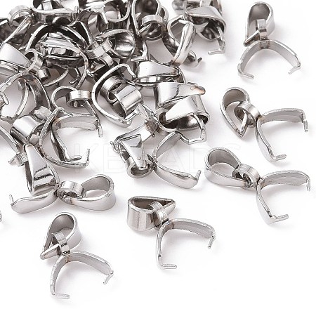 100Pcs 304 Stainless Steel Ice Pick Pinch Bails STAS-ZF0001-40-1