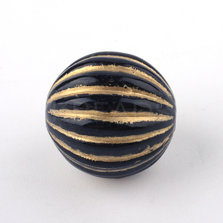 Round Plating Acrylic Beads PACR-Q102-143B-1