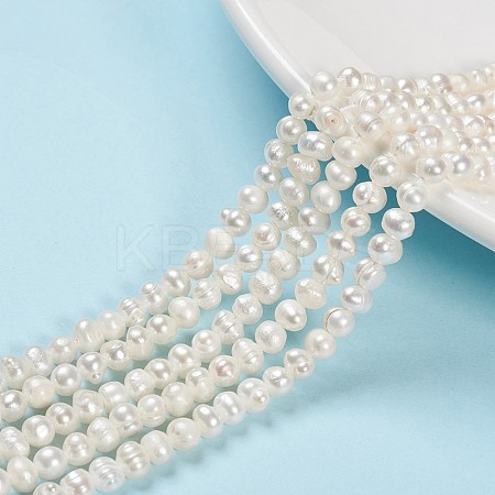 Grade A Natural Cultured Freshwater Pearl Beads Strands X-SPPA001Y-1-1