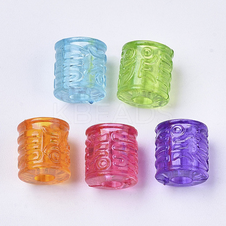 Transparent Acrylic Beads TACR-T015-033-1