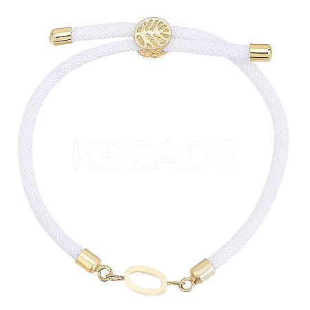 1pc Adjustable Nylon Cord Slider Bracelets for Women BJEW-LP0001-33O-G-1