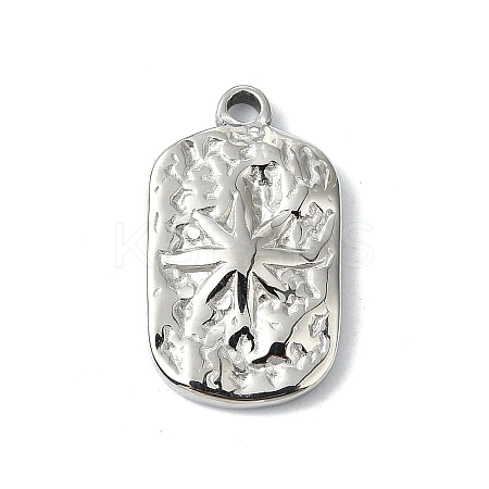 Anti-Tarnish 304 Stainless Steel Pendants STAS-L022-444P-1
