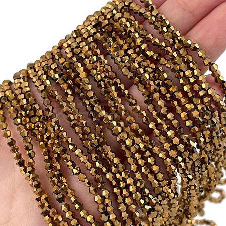 Transparent Electroplate Glass Beads Strands LS-EGLA-A039-T2mm-UA11-1