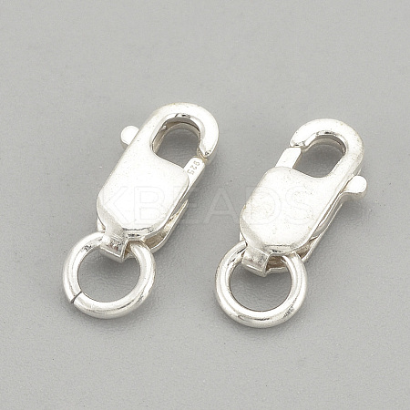 925 Sterling Silver Lobster Claw Clasps STER-S002-60-1