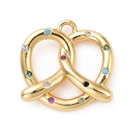 Eco-friendly Brass Micro Pave Cubic Zirconia Pendants LS-KK-D079-20G-02-1