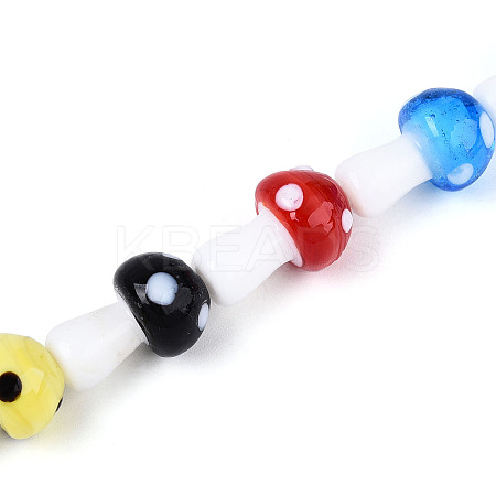 Handmade Lampwork Beads Strands LAMP-N028-13-1