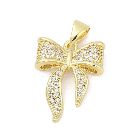 Brass Micro Pave Cubic Zirconia Pendants KK-D317-098B-G-1