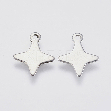 Tarnish Resistant 201 Stainless Steel Charms STAS-F139-009P-1