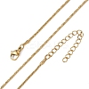 1.2MM 304 Stainless Steel Boston Link Chain Necklaces NJEW-D328-01G-03-2