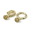 Brass Micro Pave Clear Cubic Zirconia Fold Over Clasps LS-KK-C107-08G-2
