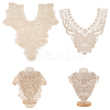 2Pcs 2 Styles Polyester Computerized Embroidery Collar DIY-BC0006-62-1