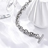 Tarnish Resistant 304 Stainless Steel Cable Chain Bracelets BJEW-G618-04P-2