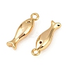 Ocean Theme Brass Micro Pave Cubic Zirconia Pendants X1-KK-F902-08A-G-2