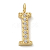 Ion Plating(IP) 304 Stainless Steel Micro Pave Cubic Zirconia Pendants STAS-Z107-03G-09-1