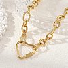 304 Stainless Steel Figaro Chain Necklaces for Women NJEW-JN06387-1