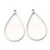 Non-Tarnish 304 Stainless Steel Open Back Bezel Teardrop Pendants LS-STAS-Z040-11A-P-1
