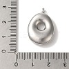 Non-Tarnish 304 Stainless Steel Pendants STAS-M017-08P-16-3